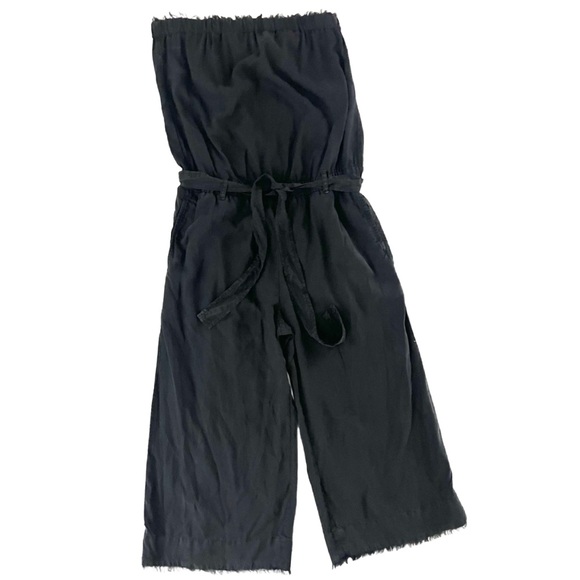 Cloth & Stone Black Stretchy Strapless Romper Jumpsuit Size Medium - Picture 2 of 6